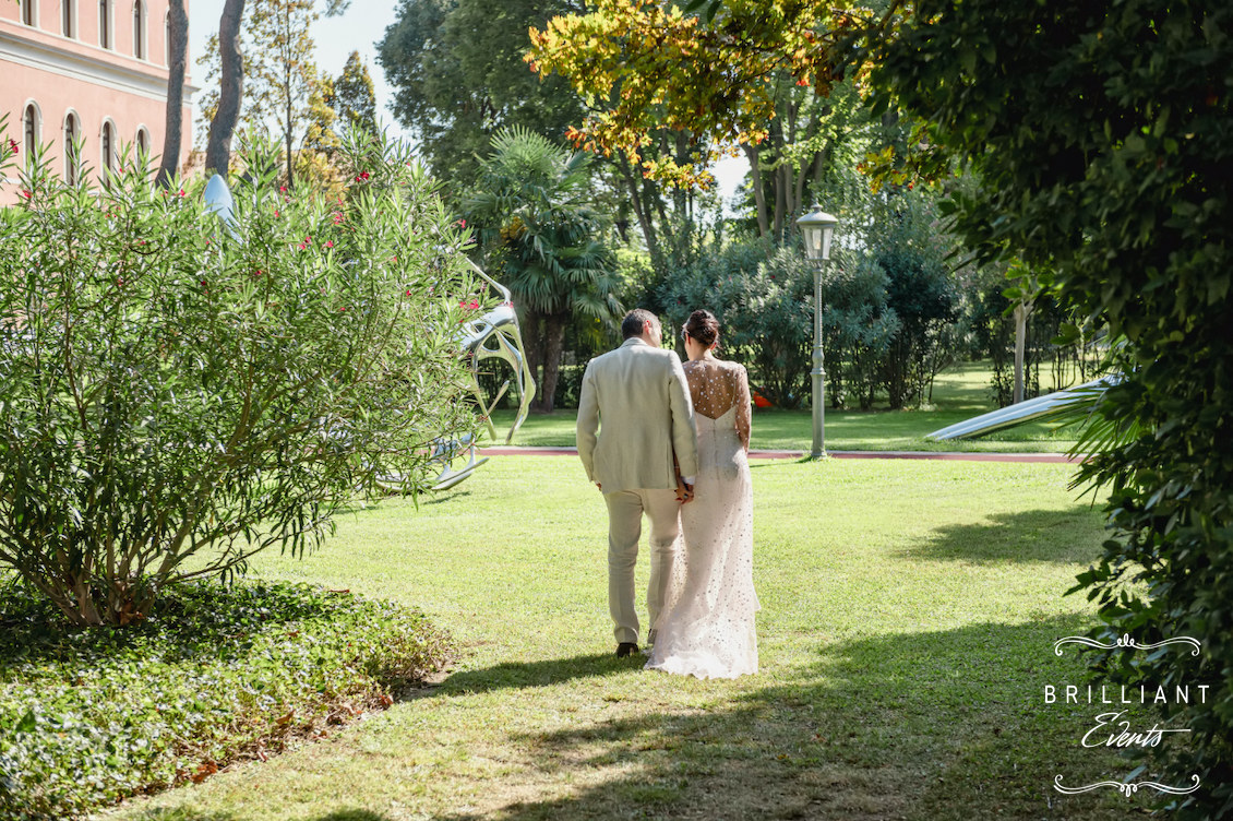 Sposarsi nei bellissimi giardini del lussuoso resort San Clemente Palace Kempinski a Venezia