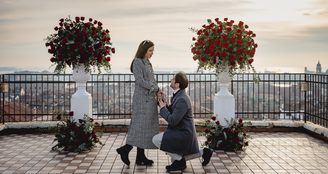 Per la tua proposta di matrimonio scegli la terrazza panoramica più esclusiva di Venezia